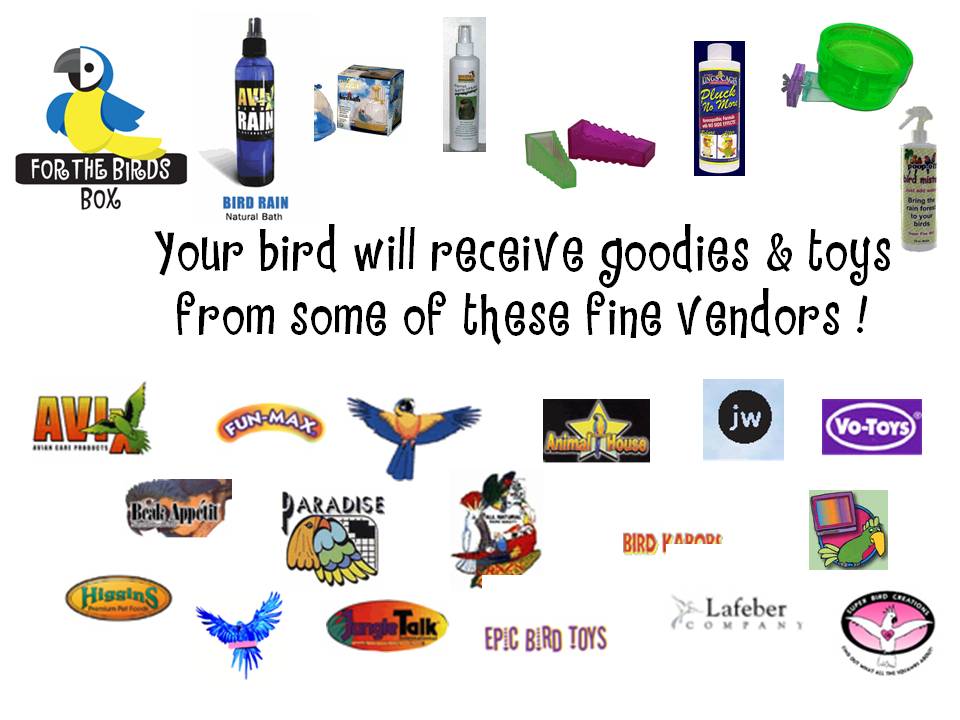 Your bird will receive goodies